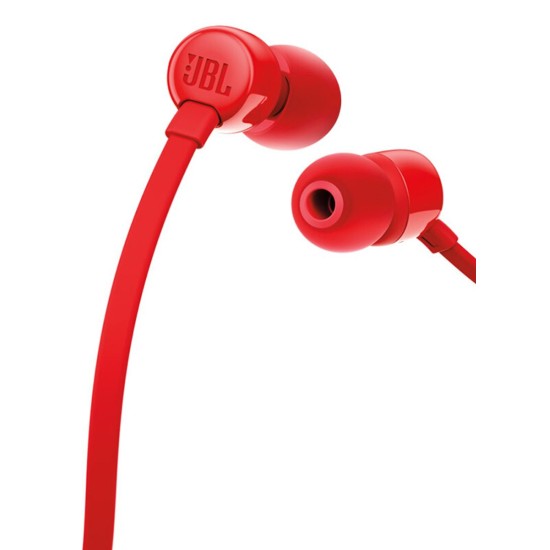 AURICULAR JBL TUNE 110 IN EAR COM MICRO 3.5MM VERMEHLO